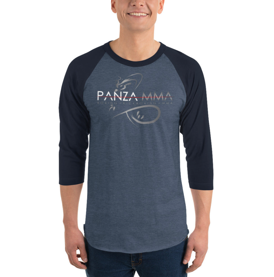 Men's 3/4 sleeve Panza MMA raglan shirt