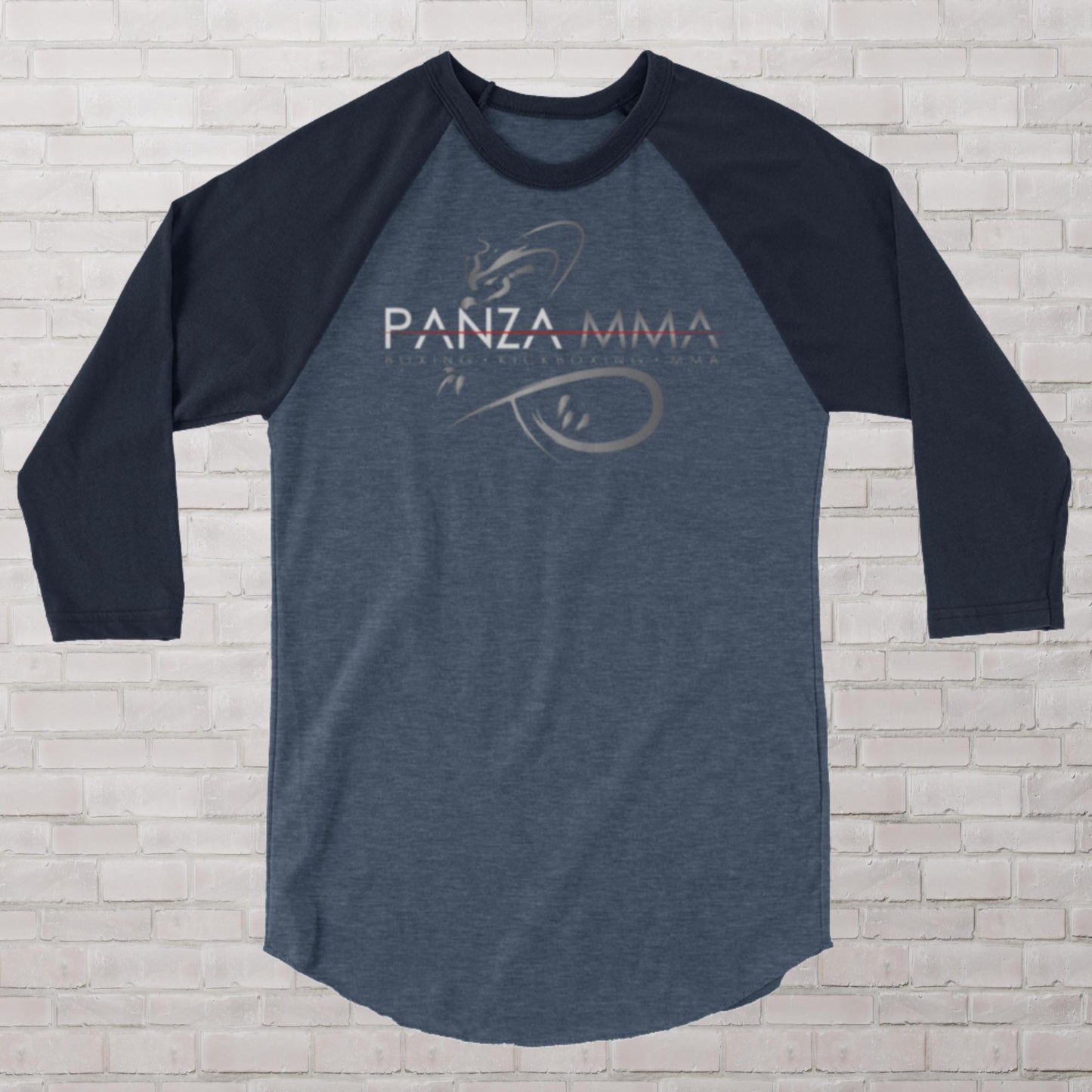 Mens Panza MMA 3/4 sleeve raglan shirt